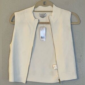 Bebe Women's Cream Quilted Vest